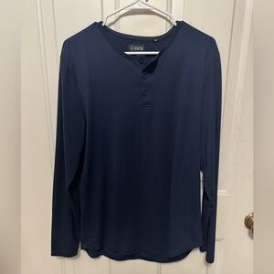 CUTS Henley Long sleeve Pacific Blue Large